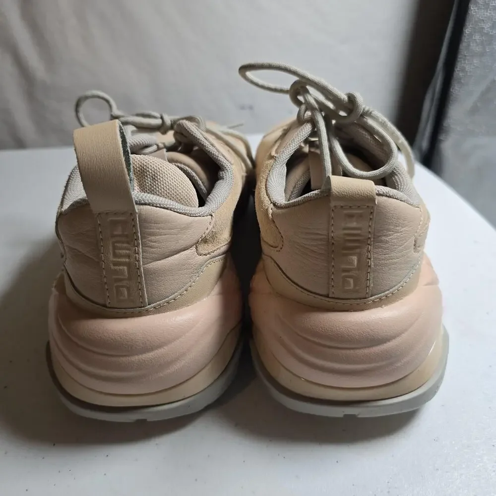 Puma Thunder Desert Womens Size 8.5 Beige Chunky Sneakers